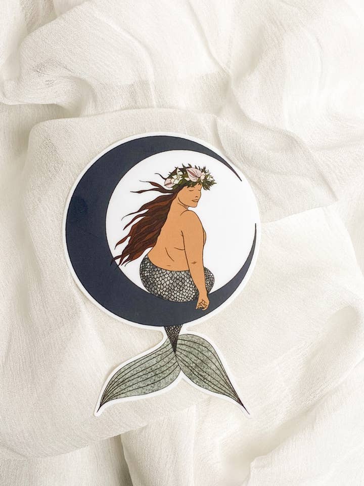 pegatina sirena luna para venta al por mayor de Fiercen Designs