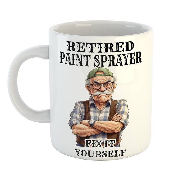 Pensionerad färgspruta Fix It Yourself Mugg för wholesale av Just The Shirt