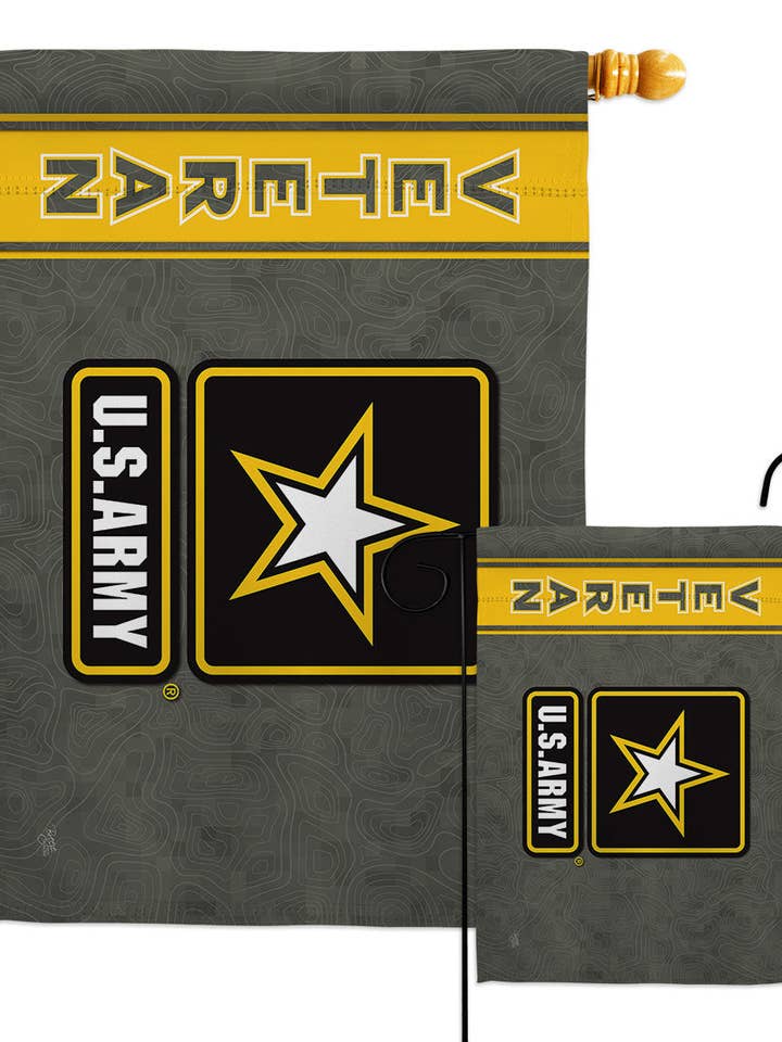 Flag Army Veteran Garden House 2-Sided Home Décor Yard for wholesale by Two Group Flag Co