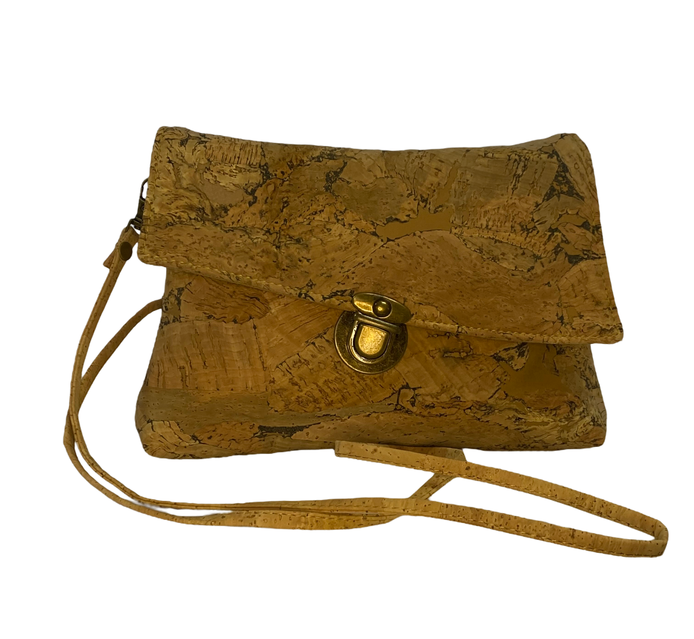 Atelier da Cortiça - Wholesale Crossbody Bag - Women's - Cork crossbody bag, mini format with corrugated flap1