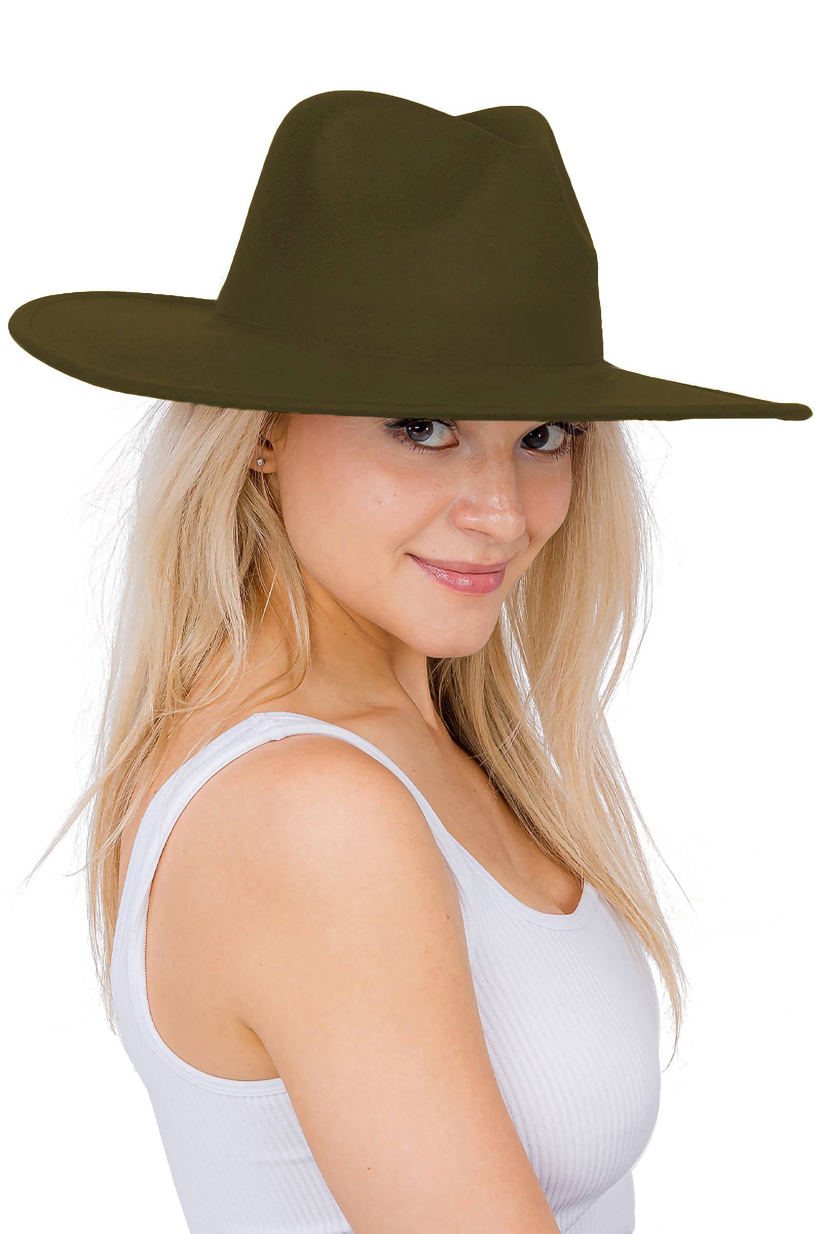 Cap Zone – Fedora - Mulher por atacado – Chapéu Rancher Cap Zone com Aba Larga, Reta e Lisa11