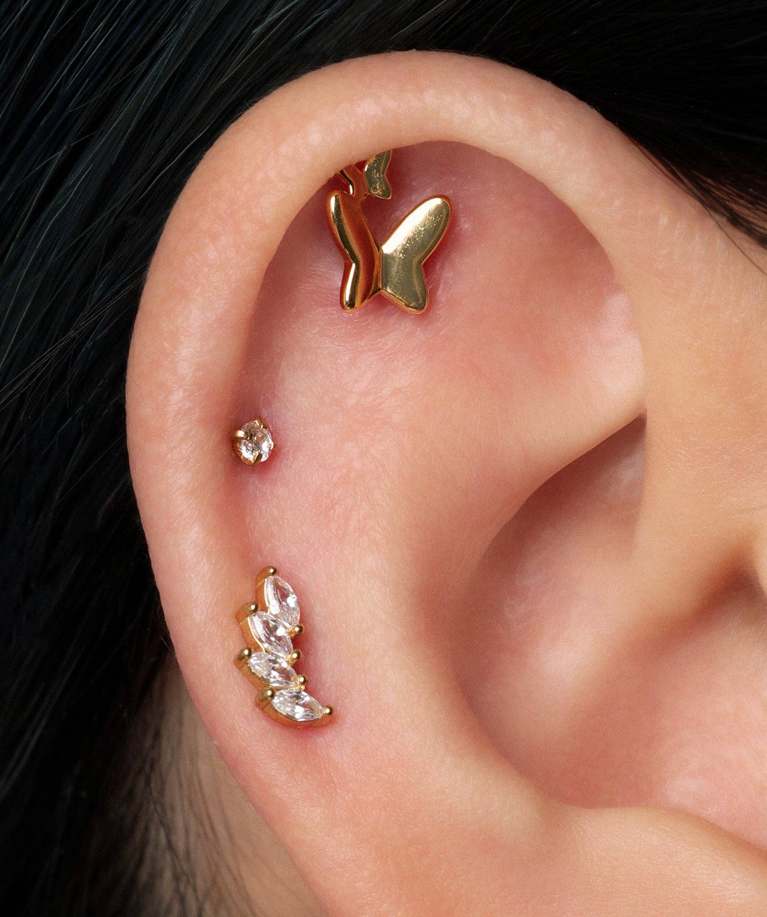 oumo jewelry - Wholesale Stud/Post Earrings - Marquise Titanium Stud8