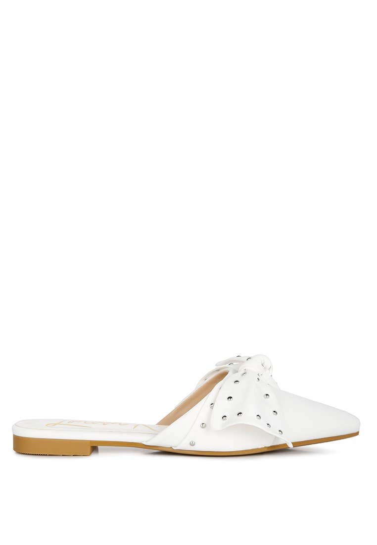 Rag Company - Wholesale Mules - Women's - Makeover Studded Bow Flat Mules9