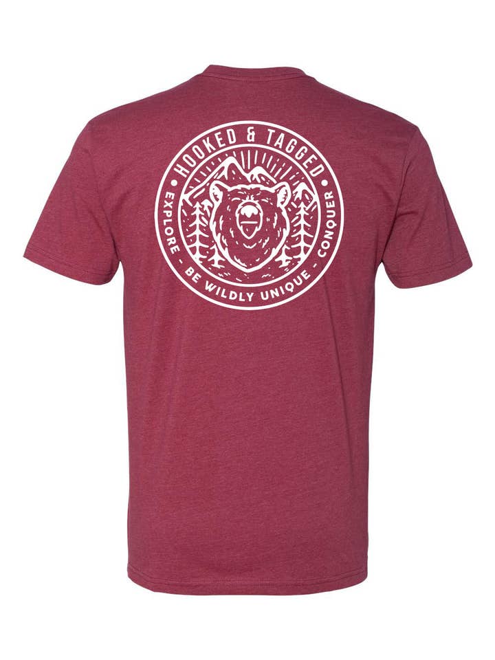 Hooked & Tagged – wholesale Screen printed t-shirt – Men′s – H&T Men's Explore T-Shirt