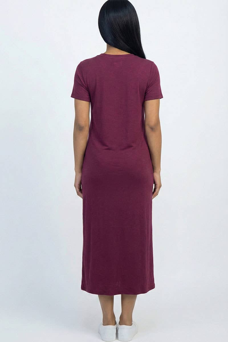 CAPELLA APPAREL - Wholesale Dress - Women's - Side Pocket Tee Dress7