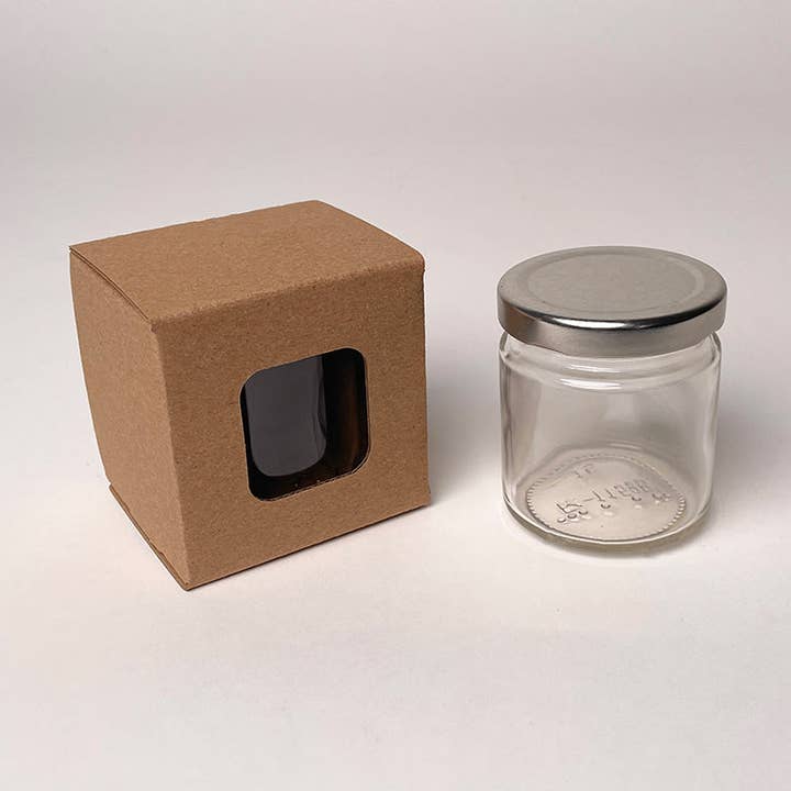 4 oz Straight Sided Glass Jar Retail Box™ for wholesale by Flush Packaging