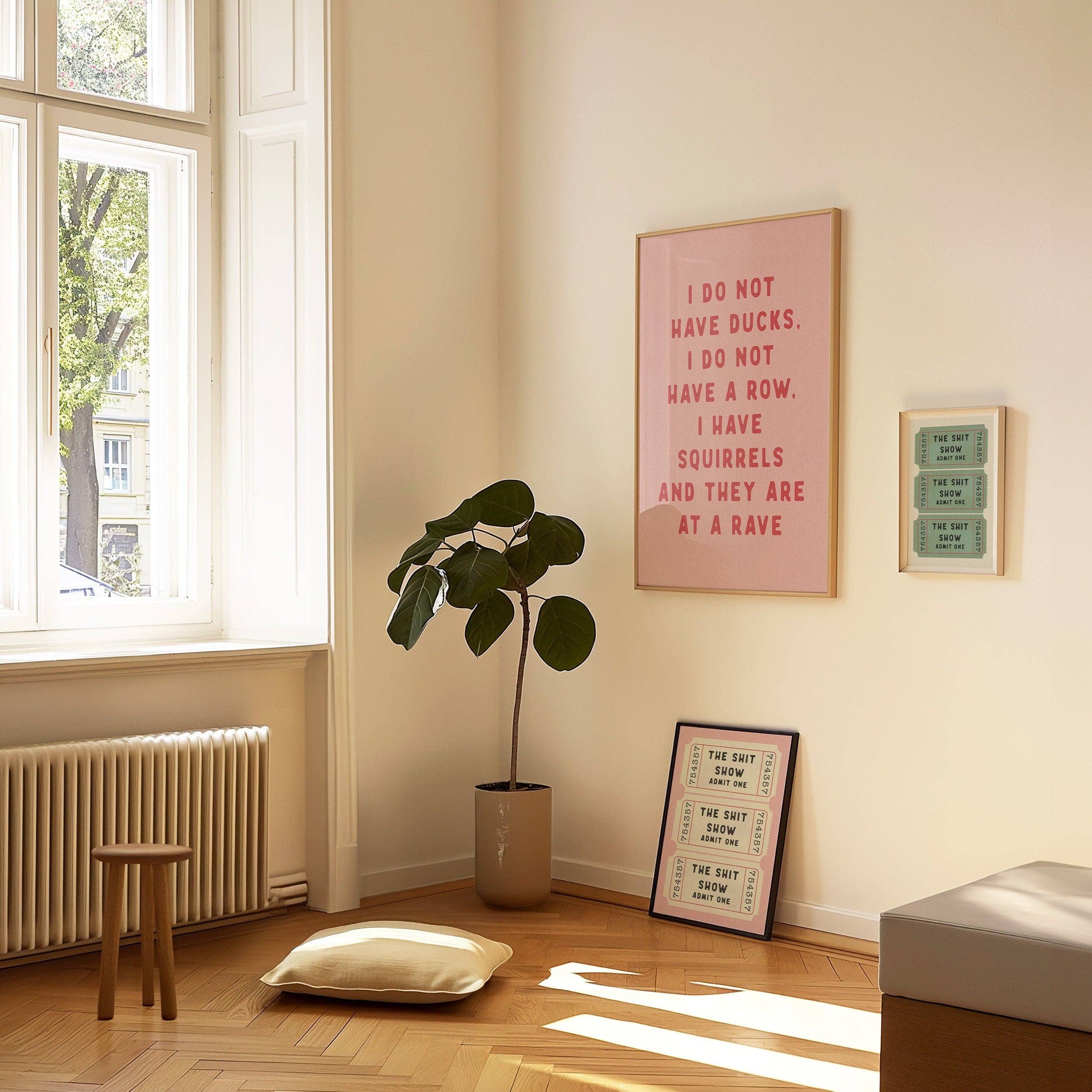 byKHAY - Wholesale Kunstprint - Ik Heb Geen Eenden Grappige Print1