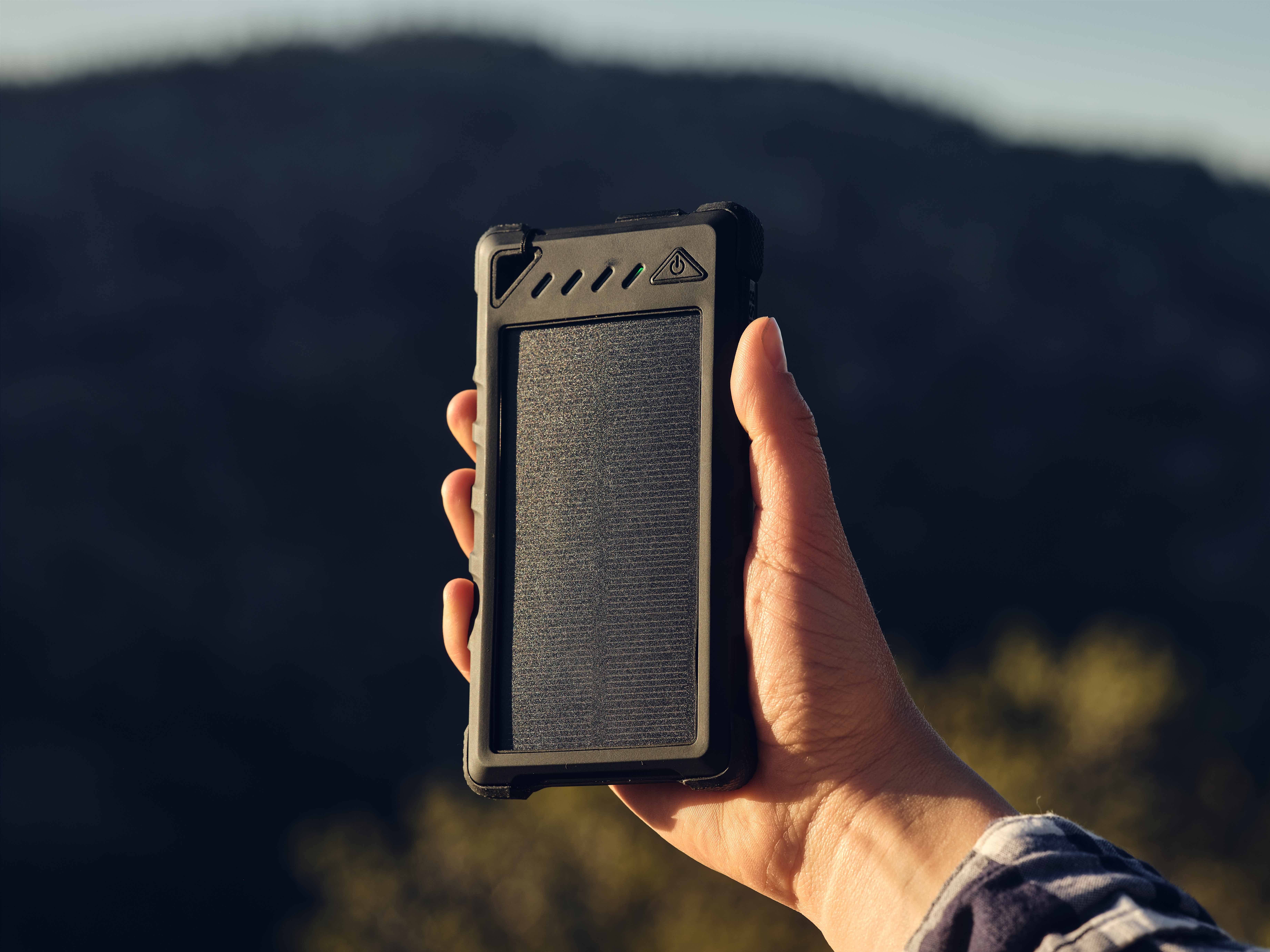 Revel Gear - Wholesale Portable Charger - Day Tripper™ 8000 mAh Solar Battery + 1000 Lumen LED Light5