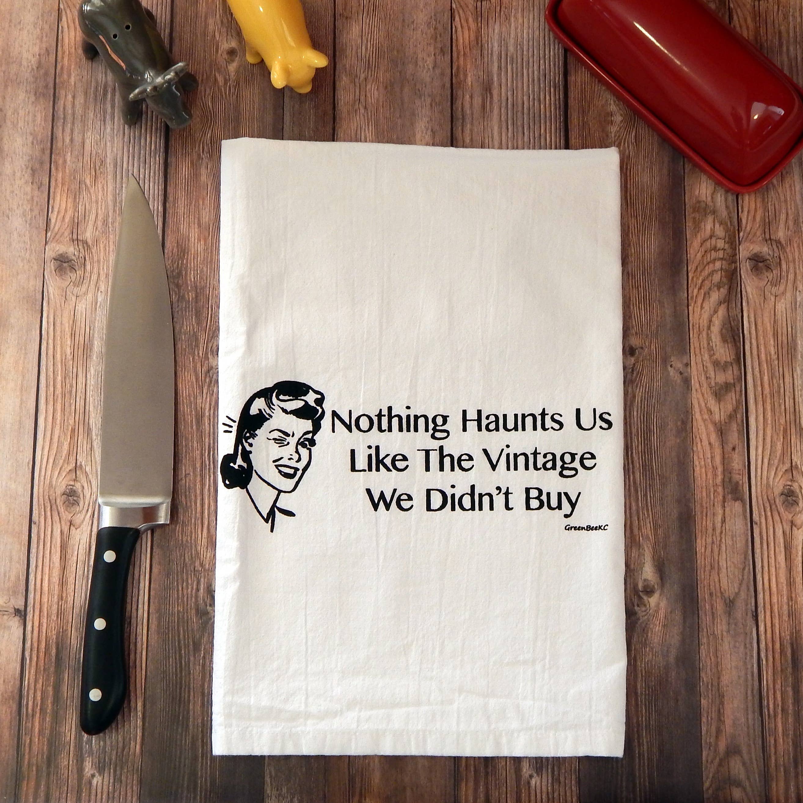 Green Bee Tea Towels - Wholesale Tea Towel - Vintage Kitchen Towel | Tea Towels | Funny Dish Towels5