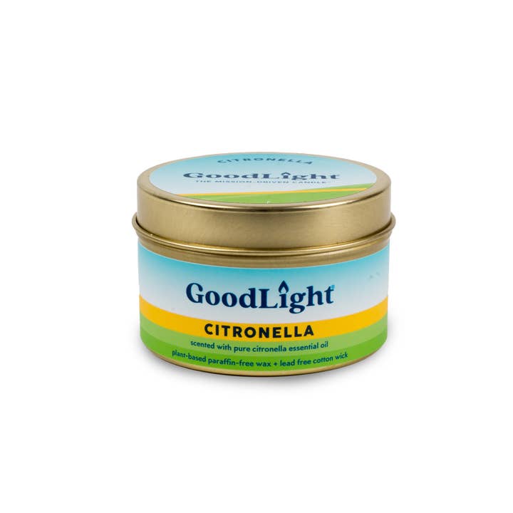 GoodLight Natural Candles - Wholesale Travel Candles - Citronella Candle | 2 oz. Tin1