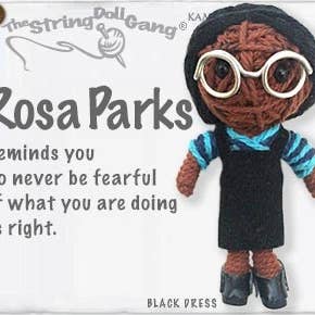Rosa Parks String Doll Keychain for wholesale by Kamibashi