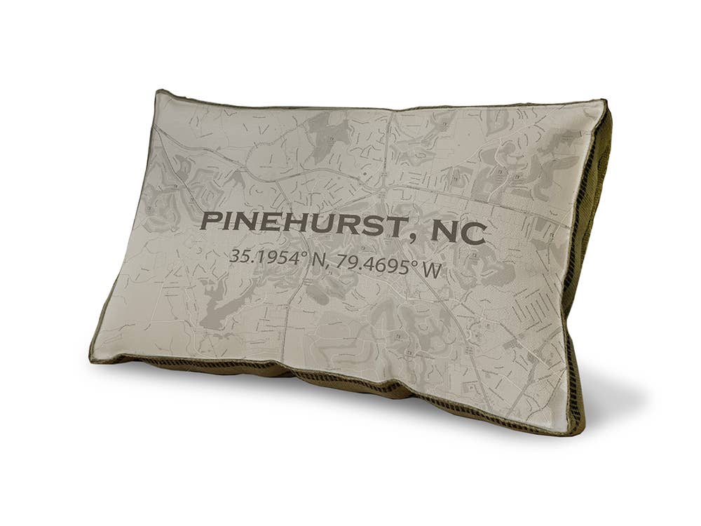 SPLASHWORKS – Almofada decorativa/de sofá por atacado – Almofada Decorativa 23" x 15" - Localização GPS Personalizada4