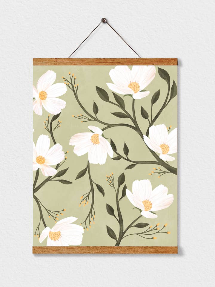 Stampa Flores Verdes per la vendita all'ingrosso da parte di Illustrations Its Funny Howww Inc