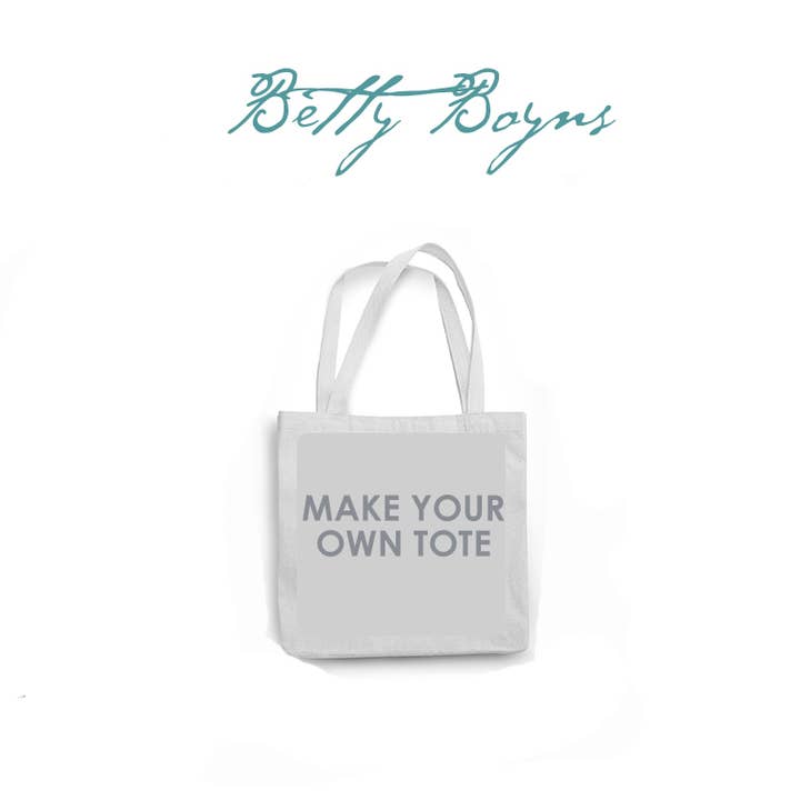 Op maat geïllustreerde kaart TOTE voor wholesale door BETTY BOYNS MAPS