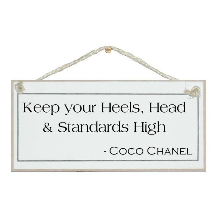 Talons et standards... Signes de citation Coco Chanel pour la vente par Crafty Clara