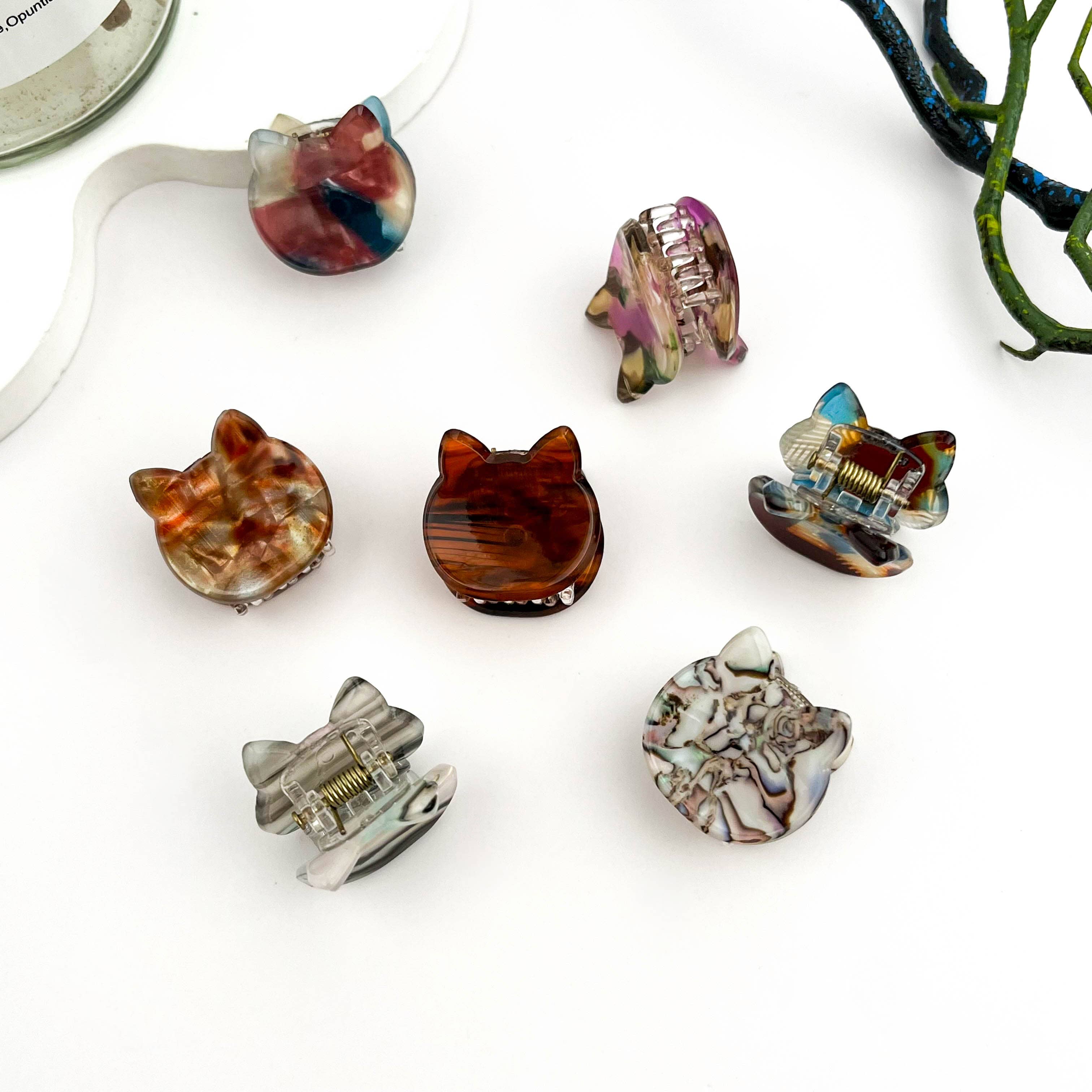 mildstyles - Wholesale Hair Clip - Women's - 🐱 Mini Cat Hair Claw – Cute Acetate Kitty Clip 😻3