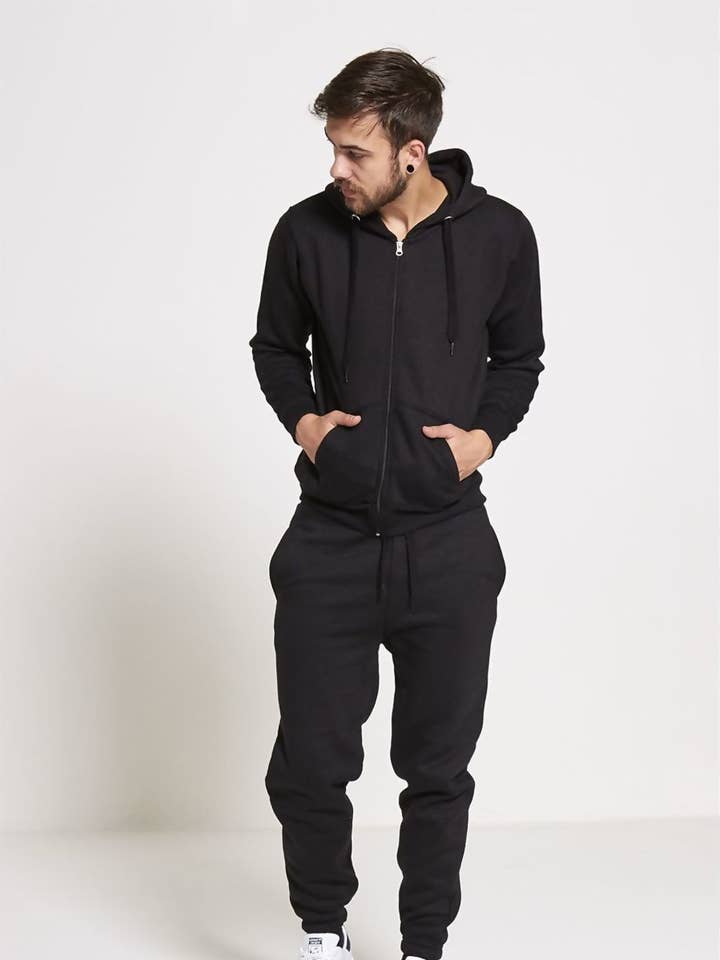 justyouroutfit - Wholesale Tracksuit - Men's - FLEECE JOGGING POCKETS BOTTOMS PLAIN TRACKSUIT1