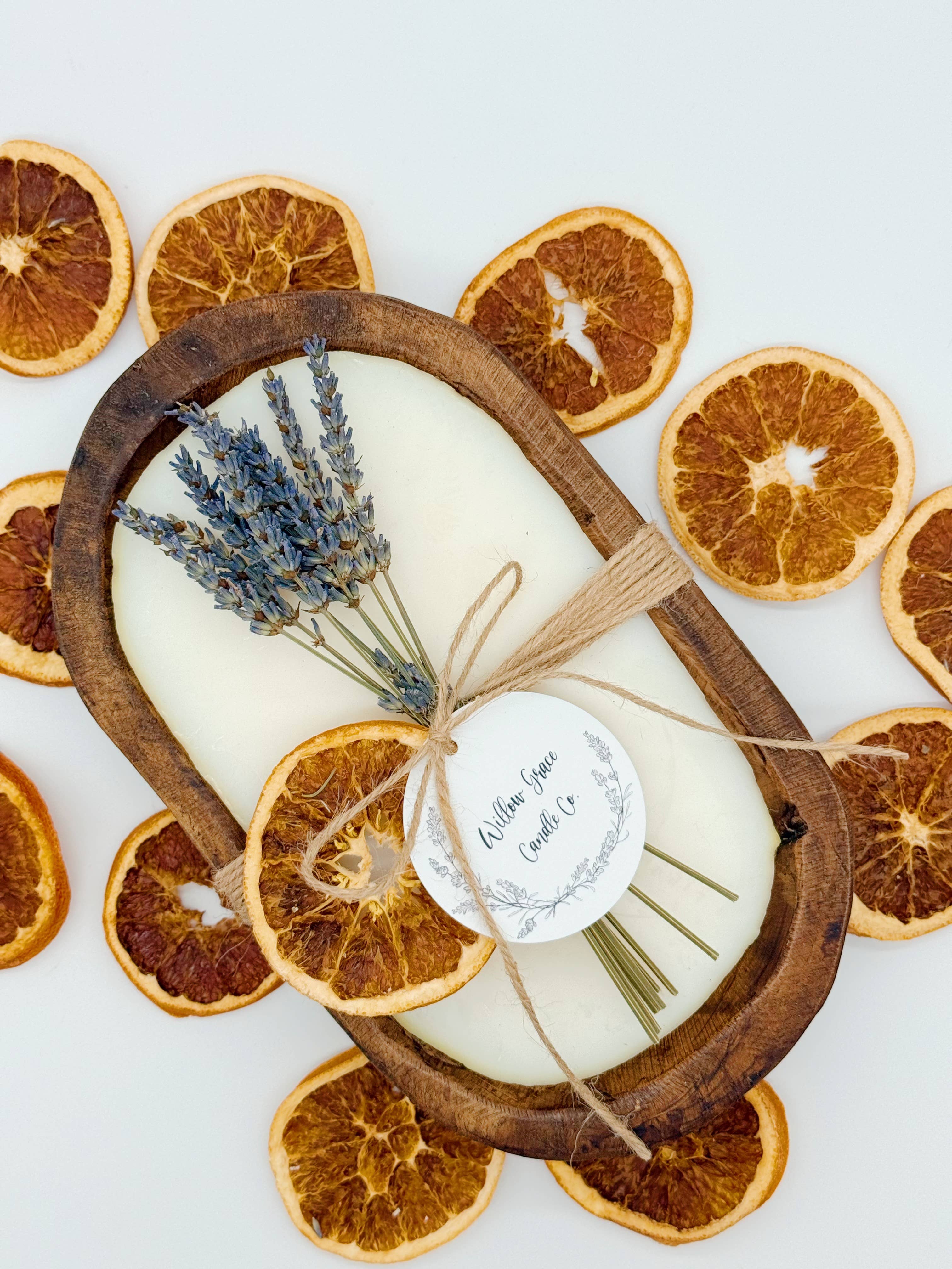 Willow Grace Candle Co - Wholesale Jar/Filled Candle - Summer Citrus Petite Dough Candle