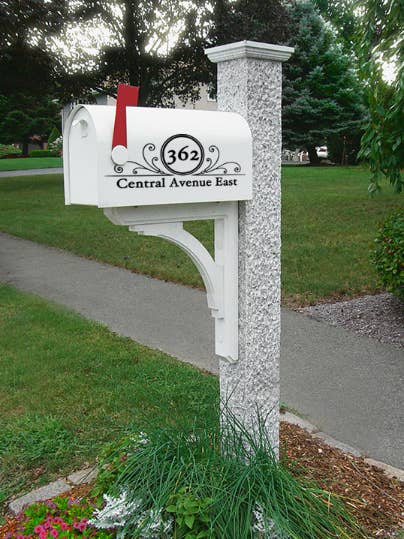 Mailbox Vinyl Decal (Set of 2 decals) MB02 for wholesale by Yellowstone Decals / Shirts and Giggles