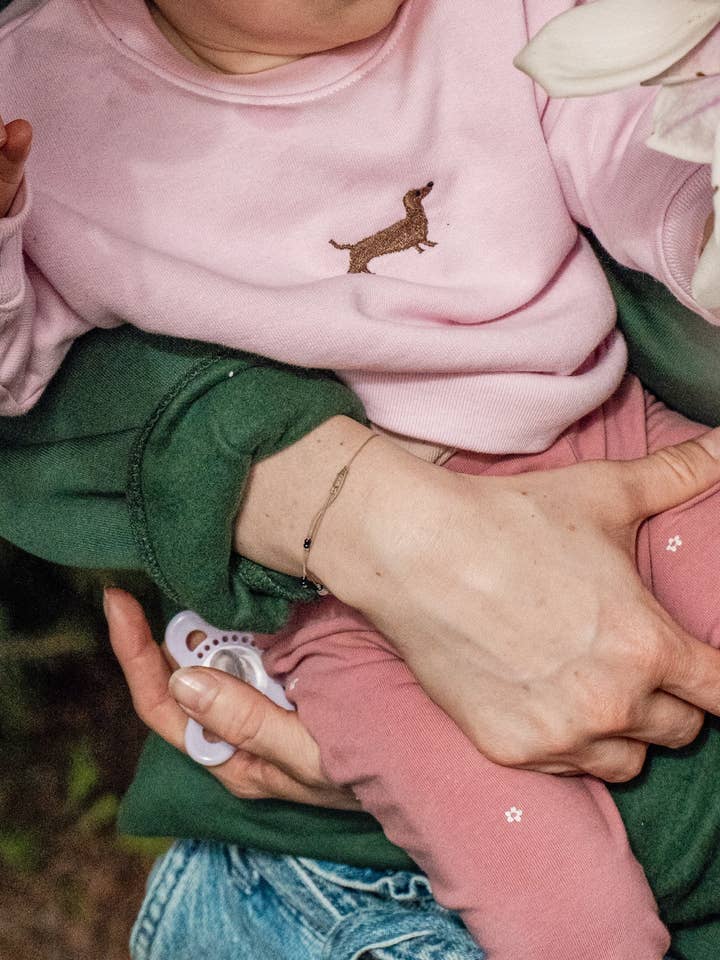 tierly - Wholesale Sweatshirt - Kids - Baby sweatshirt with dachshund embroidery2