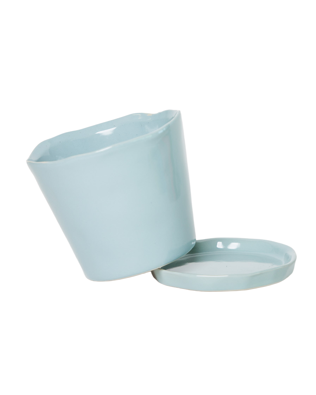 Chive - Wholesale Plant Pot - Tika Ceramic Pots With Saucer And Drainage Hole - 3"12