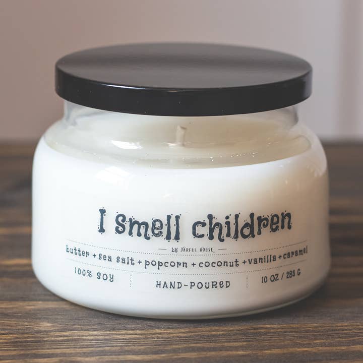 Halloween Candle Jeg lugter børn - 10 oz for engroshandel hos Jarful House