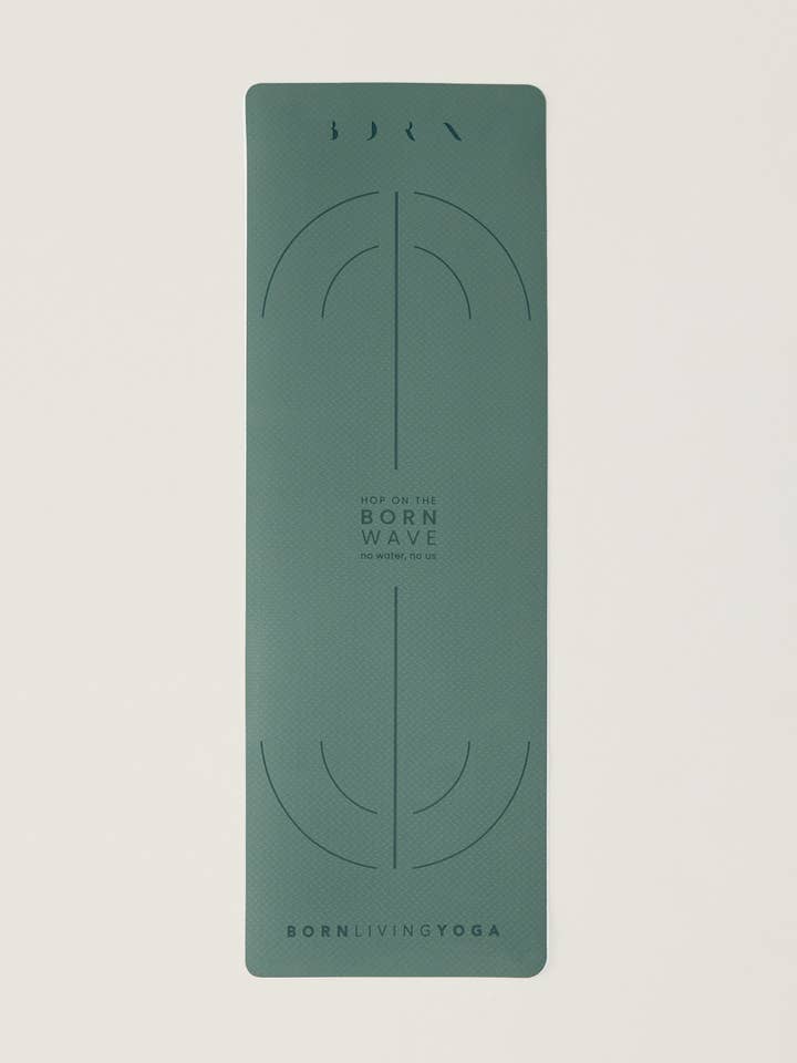 Mat Mat Wave-6Mm Iceberg Green for wholesale by Born Living Yoga