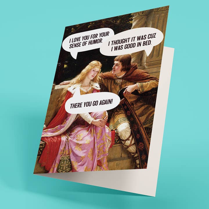 Votre sens de l'humour - Carte de Saint-Valentin drôle pour adultes pour la vente par Squirrel Friend Gifts