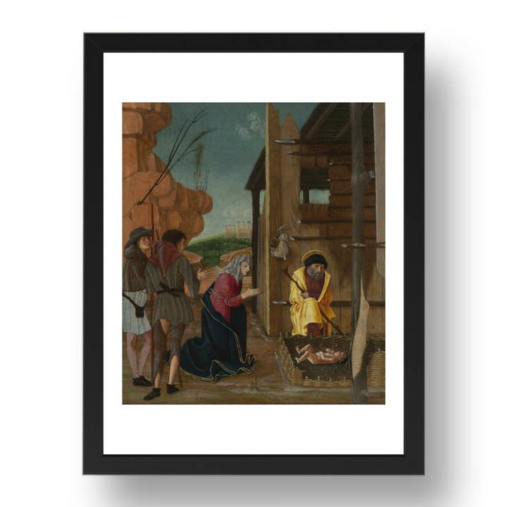 Bernardino Butinone: Die Anbetung der Hirten, Poster im 17x13" (A3) Rahmen für den Großhandel von PERIOD PRINTS