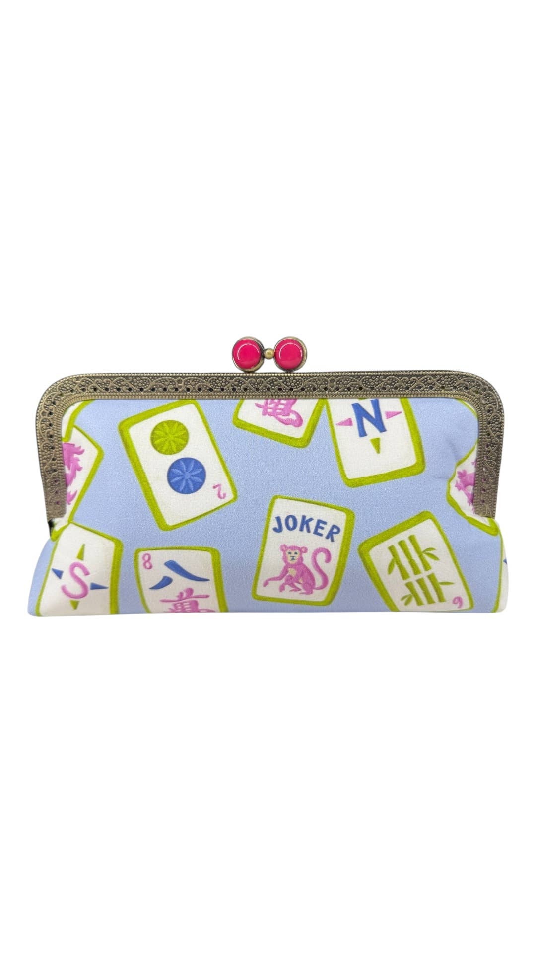 Kiki & Syds - Wholesale Clutch Bag - Women's - Kiki & Syds MIDI Clutch Purse - Mahjong Mischief1