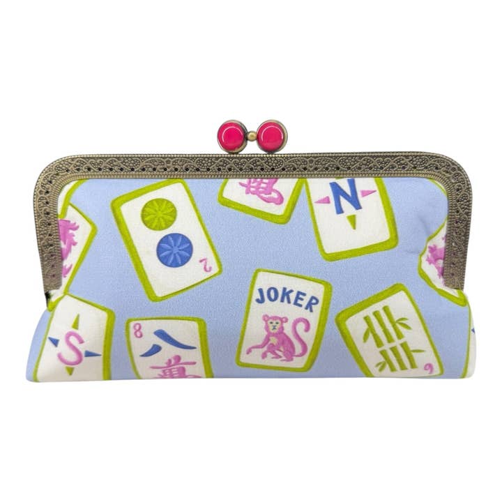 Kiki & Syds - Wholesale Clutch Bag - Women's - Kiki & Syds MIDI Clutch Purse - Mahjong Mischief1