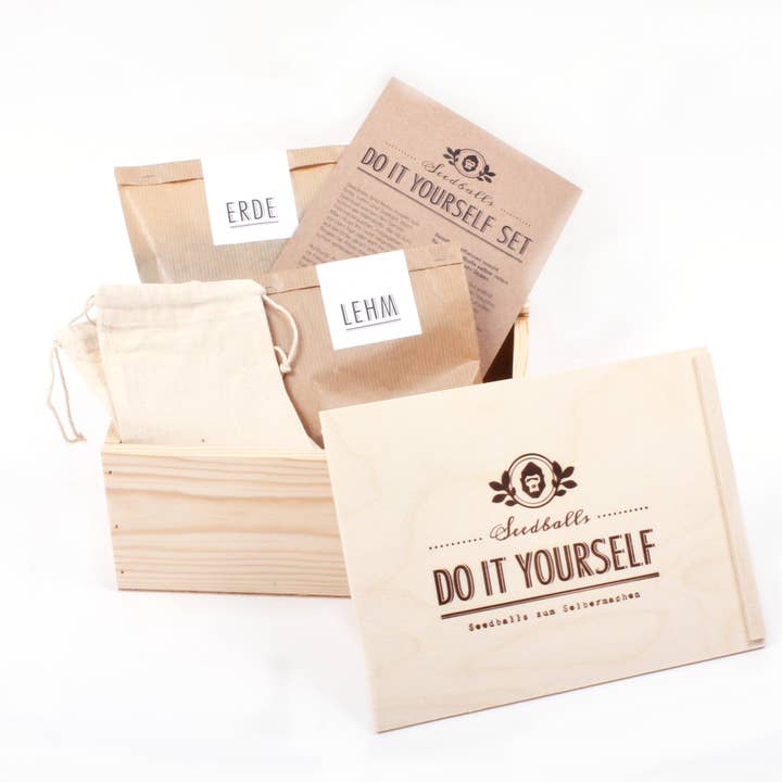 Seedball's do-it-yourself set for wholesale by Gorilla Gardening