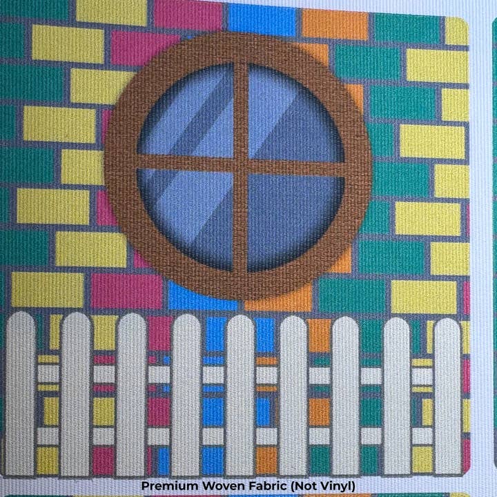 RestickBrix - Wholesale Building Set - Kids - Reusable Decals for Magnetic Tiles & Bricks - Bunny Bungalow3