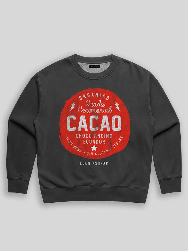Sweat-shirt délavé Cacao Premium pour la vente par Eden Ashram