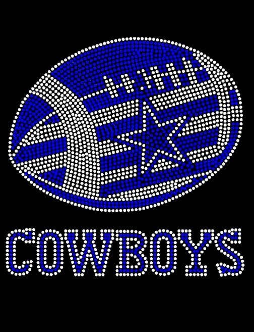 SJ NOLA LLC – wholesale Sublimation transfer – Cowboys Football Rhinestone Transfer0