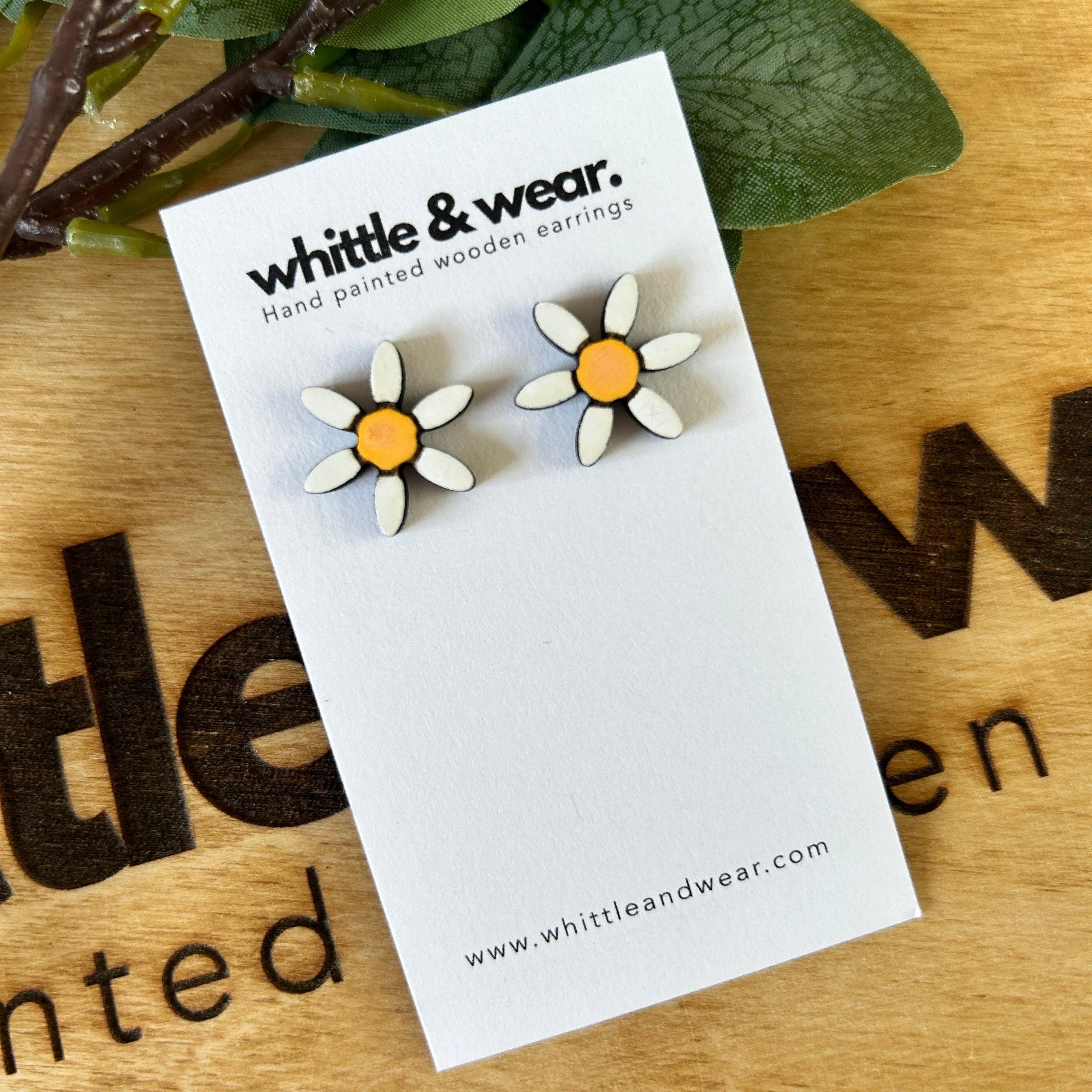 Whittle and Wear - Wholesale Knopjes/oorstekers - Daisy studs groot0