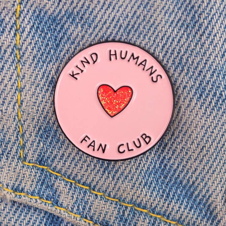 Fluffmallow - Wholesale Lapel Pin/Button - Kind humans fan club enamel pin