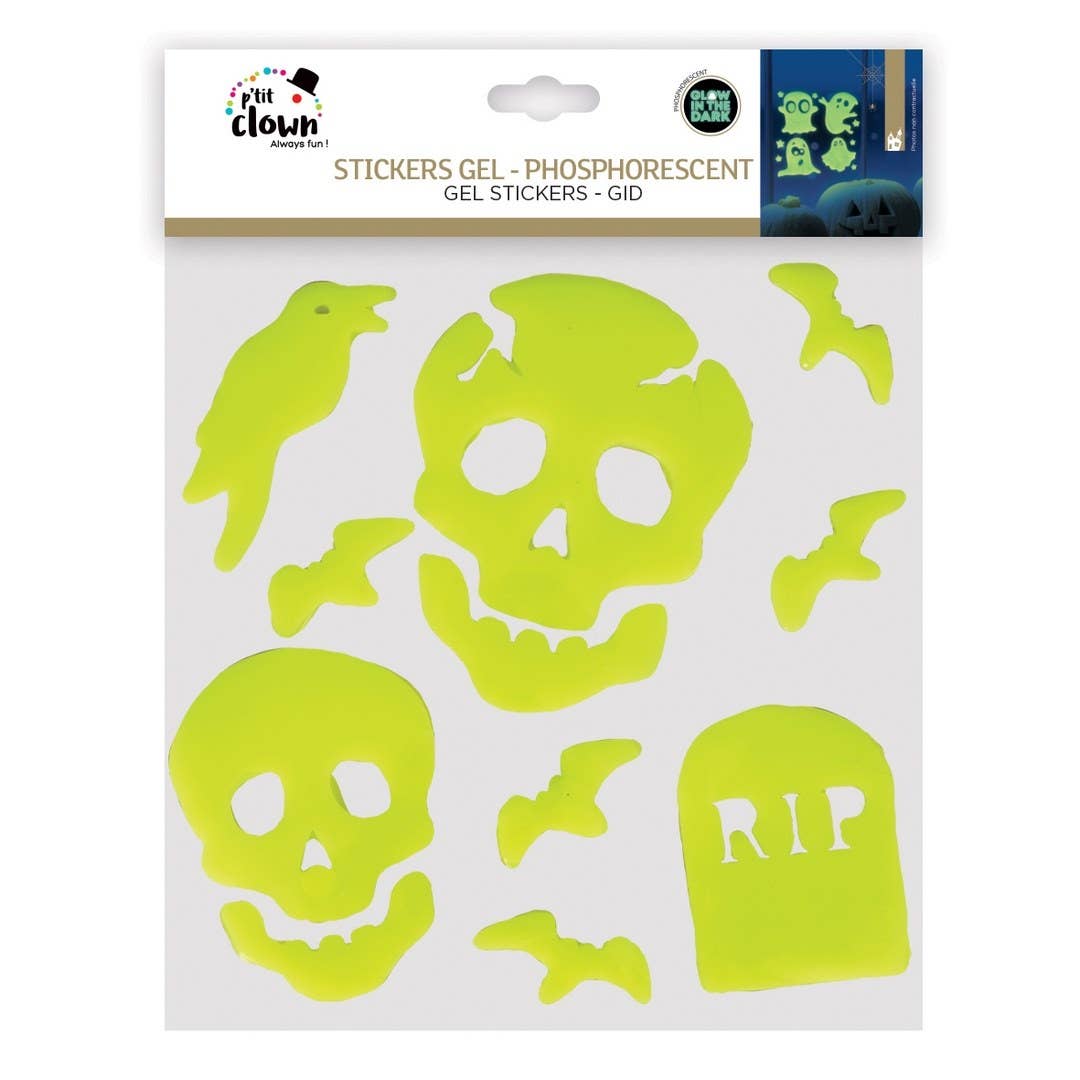 P'tit Clown - Wholesale Sticker - Gel Stickers - Phosphorescent - 20 X 20cm - Random Model3