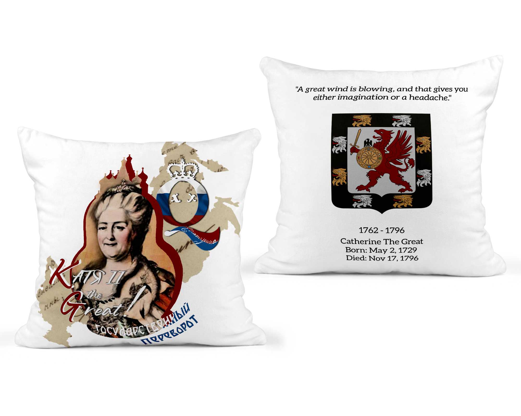 Dead Queens Style - Vente Housse de coussin - Housse de coussin Catherine la Grande5