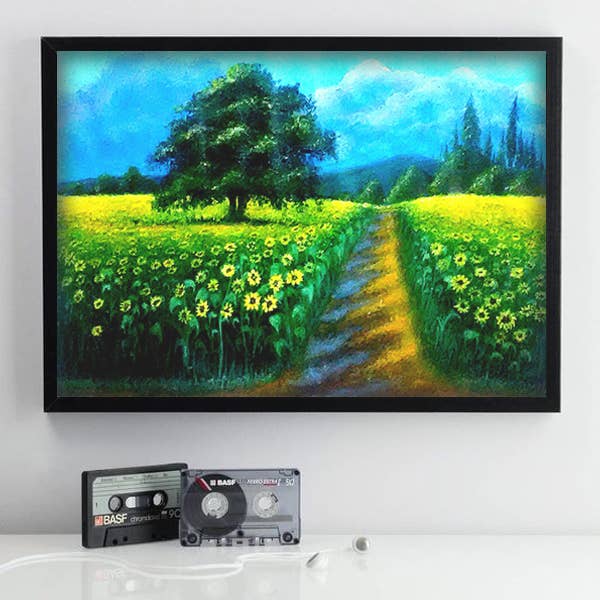 Pittura sul campo di girasole per la vendita all'ingrosso da parte di Nawras