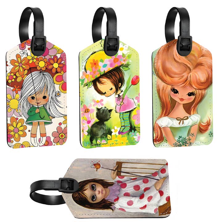 Etiquetas promocionales vintage - Groovy Girlies para venta al por mayor de Victory Screech Labs