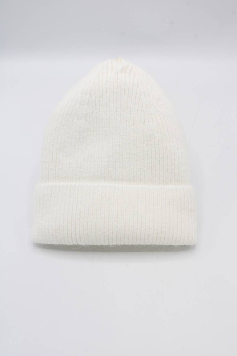 Hologramme Paris - Wholesale Beanie - Women's - Classic Plain Lined Angora Beanie6
