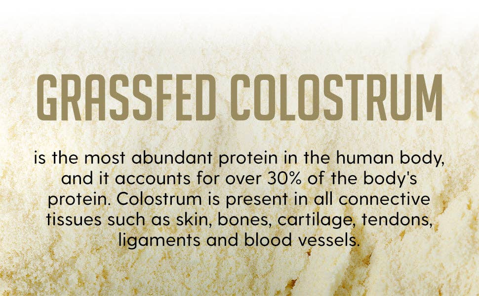 Hearthy Foods - Wholesale Protein/Superfood Powder - Grass Fed Pure Colostrum Powder, Immune Support, Keto, Gut 8