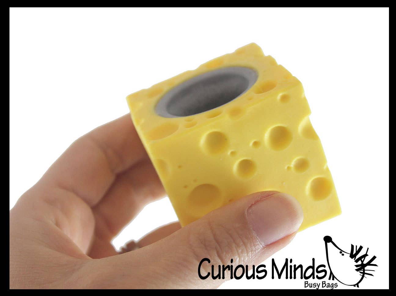Curious Minds Toys - Wholesale Squishy Toy - Kids & Baby - 1 Mouse in Cheese - Adorable Pop Up - Cute Squeeze Toy - Fun2