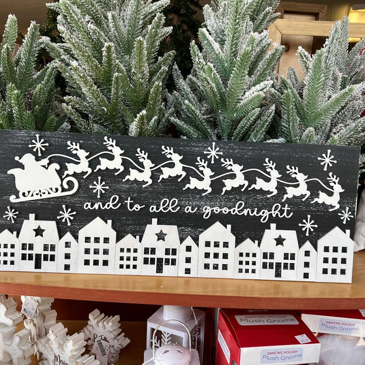 Christmas to all a good night sign diy craft sign kit for wholesale by Rustic Home Co LLC