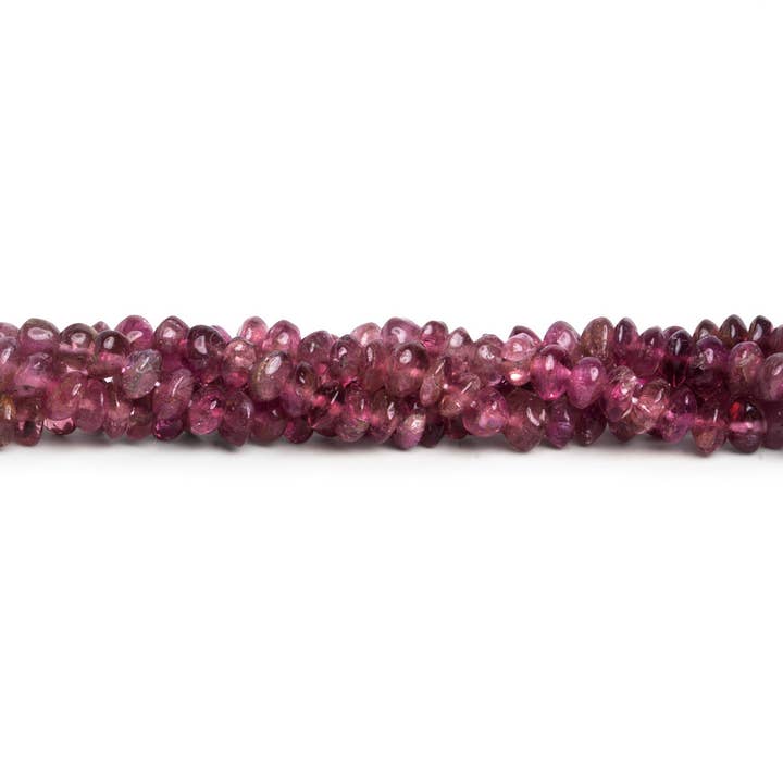 Rondelles en tourmaline rose ombrée de 4 mm, 14 pouces, 150 perles pour la vente par The Bead Traders
