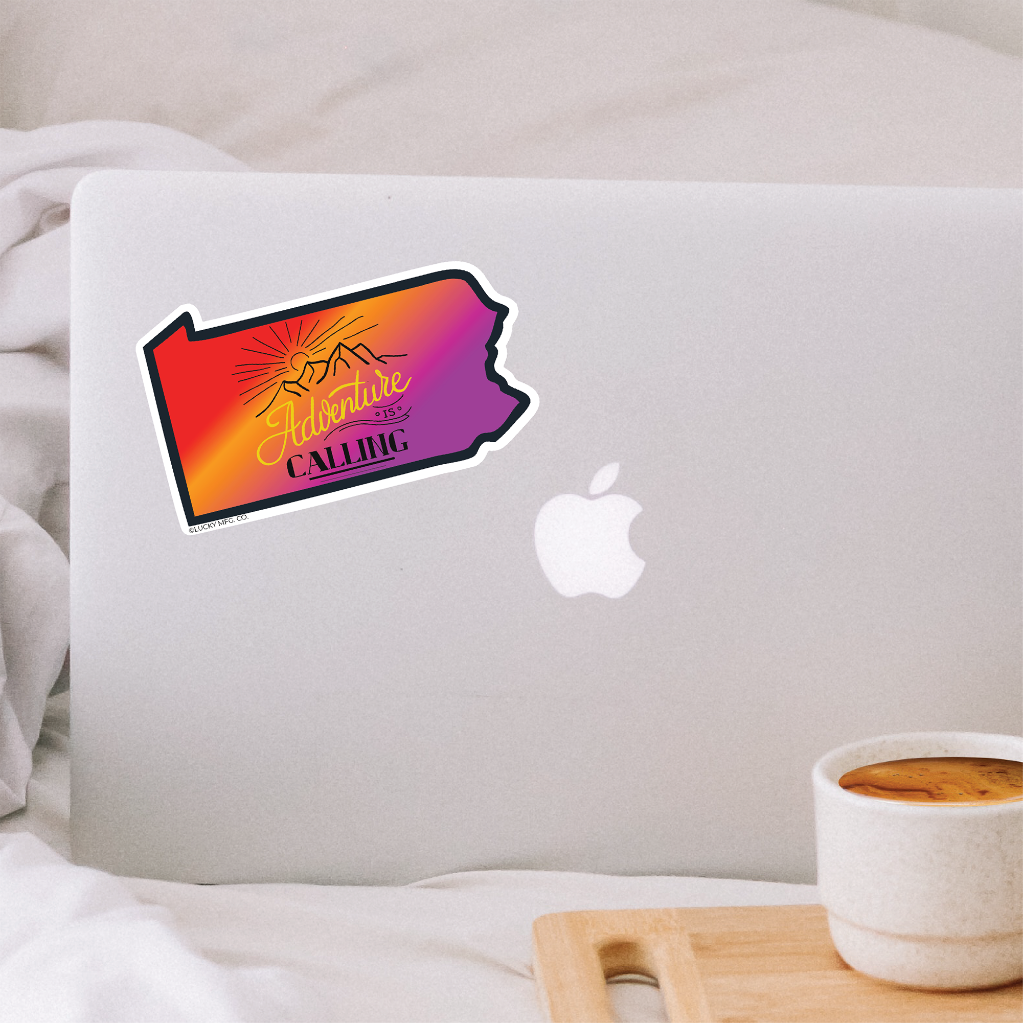 Lucky Mfg. Co. - Wholesale Sticker - "Adventure is Calling" Pennsylvania Vinyl Sticker2