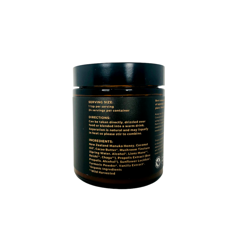 Manuka Mana - Wholesale Honey - Superfood  Honeyblend (Lions Mane, Chaga, Reishi)3