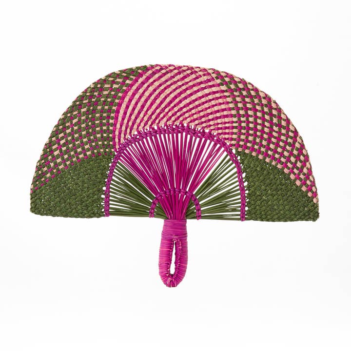 Ventilador de mano plano Toquilla para venta al por mayor de Coro Cora™