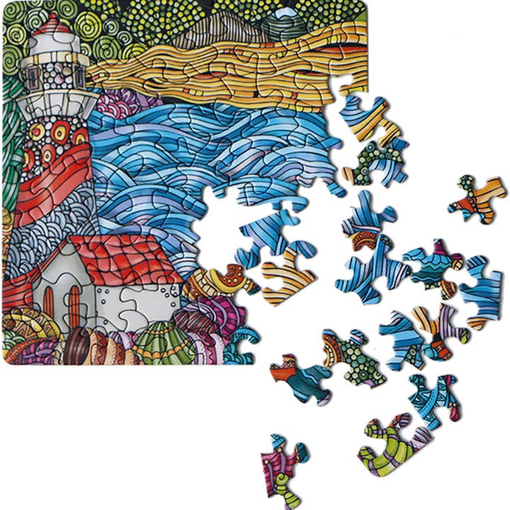 HQ Kites & Designs - Vendita all'ingrosso Puzzle - Adulti - Q Puzzle - Esposizione Mix di Colori (16 pz), 4 disegni (x4)1